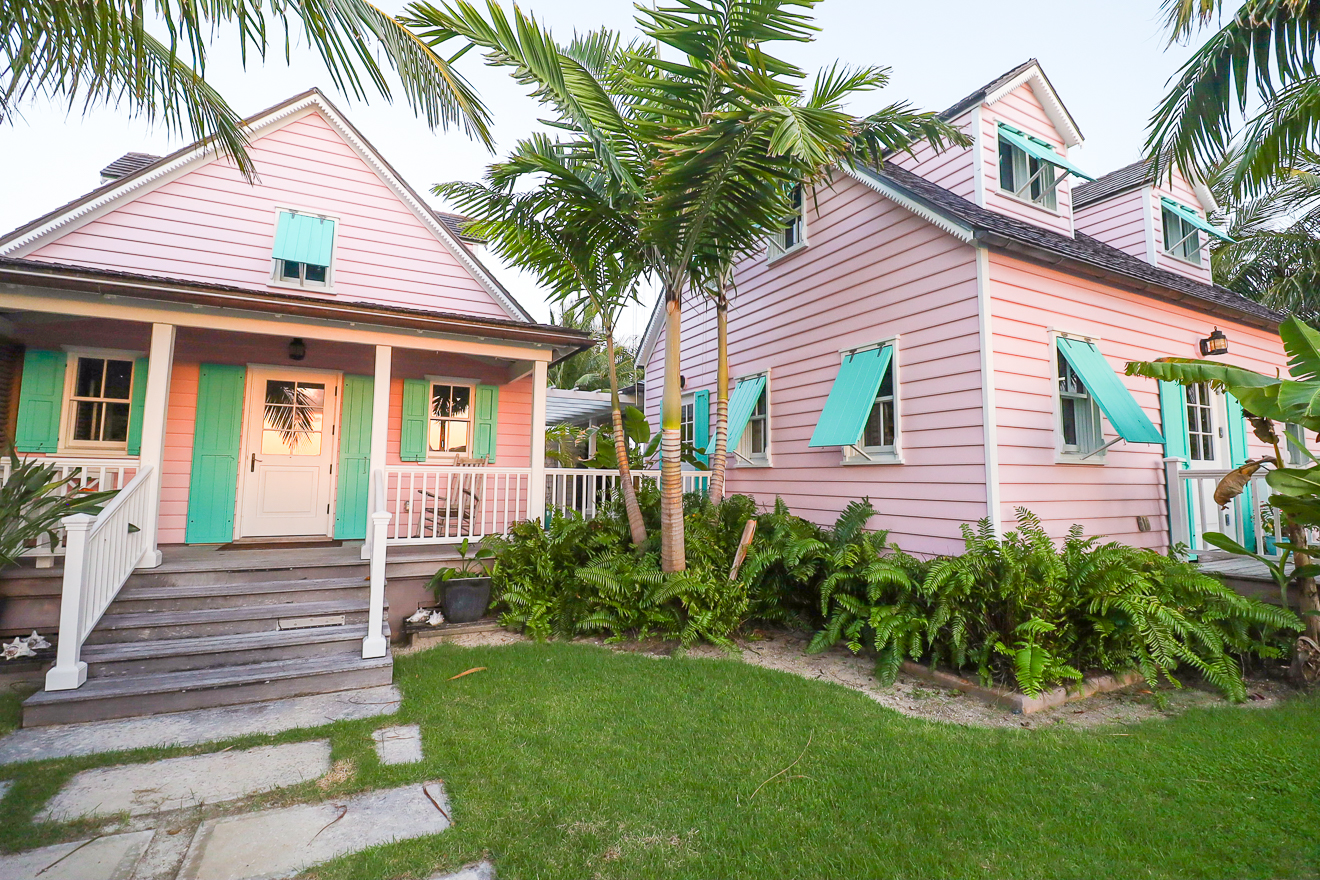 Hummingbird Cottages entrance with stepping stones and tropical gardens